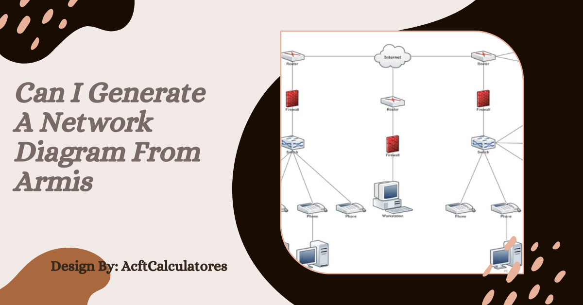 Can I Generate A Network Diagram From Armis