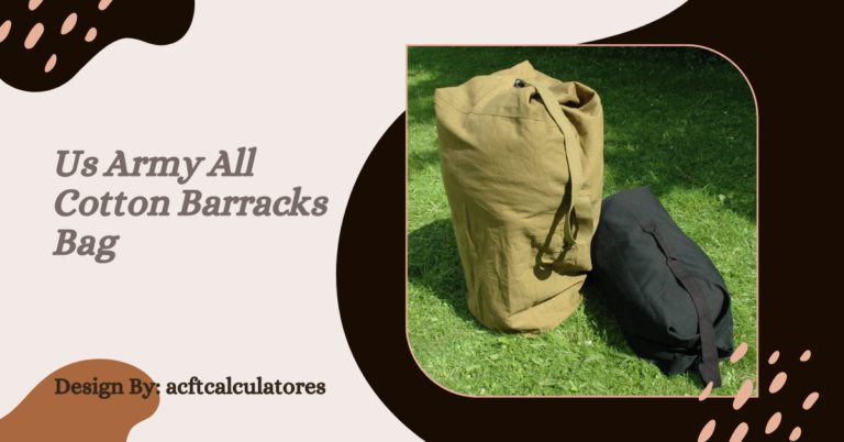 Us Army All Cotton Barracks Bag