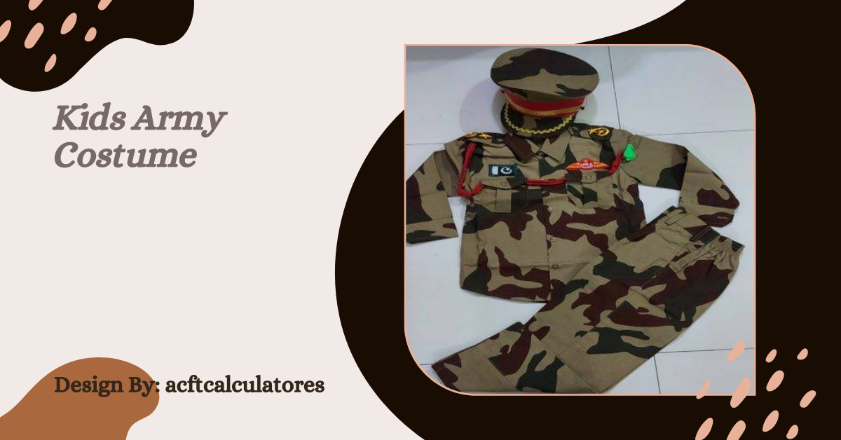 Kids Army Costume