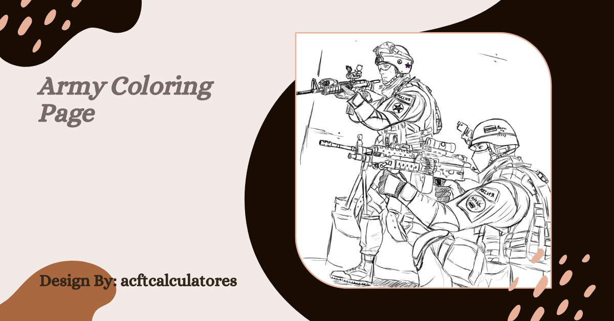 Army Coloring Page